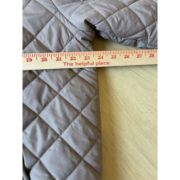 Hard Rock Cafe Bomber Puffer Jacket Men L Snow Coat Retro Ski Tan Brown Hoodie - Picture 13 of 16